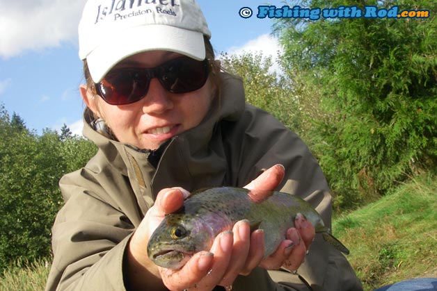 Catchable rainbow trout are plentiful and fun at urban lakes