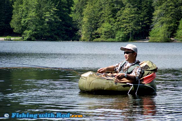 Fly fishing at Alice Lake Squamish